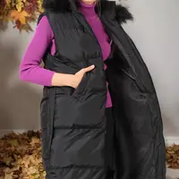 Z6744 DEWBERRY DÁMSKÁ VESTA - TMAVĚ ČERNÁ