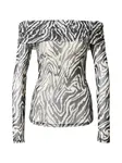 VERO MODA Tričko 'VMFLORY'  čierna / prírodná biela