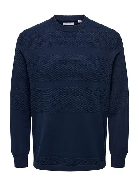 Only & Sons Sveter 'ONSMALIK'  námornícka modrá
