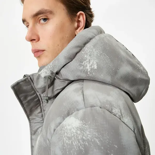 Koton Men's Gray Patterned Jacket