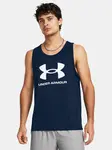 Under Armour Tílko UA SPORTSTYLE LOGO TANK-BLU - Pánské