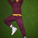 Burgundy children's hoodie Authentic Russell