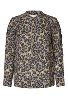 Dea Kudibal Blúzka 'Visti'  tmavomodrá / enciánová / svetlohnedá / biela