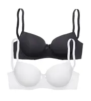 PETITE FLEUR Podprsenka  čierna / biela