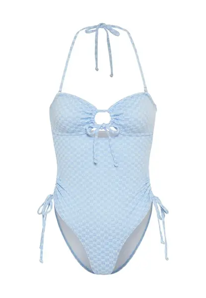 LSCN by LASCANA Jednodielne plavky  svetlomodrá / biela