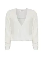 Tussah Blúzka  slonová kosť