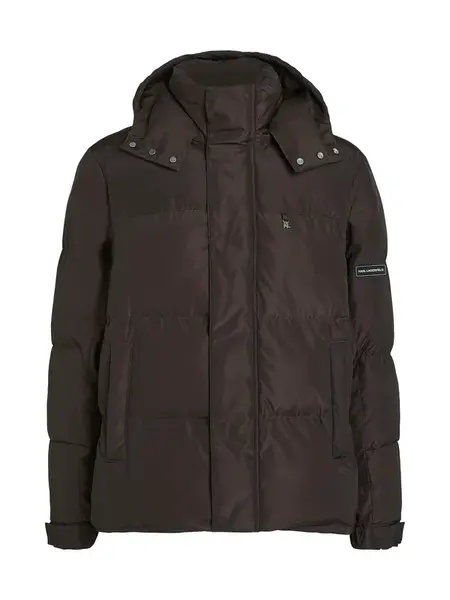 Karl Lagerfeld Prechodná bunda  tmavohnedá