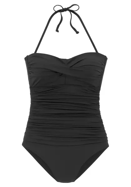LASCANA Jednodielne plavky  čierna