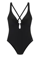 FRENCH CONNECTION Jednodielne plavky  čierna