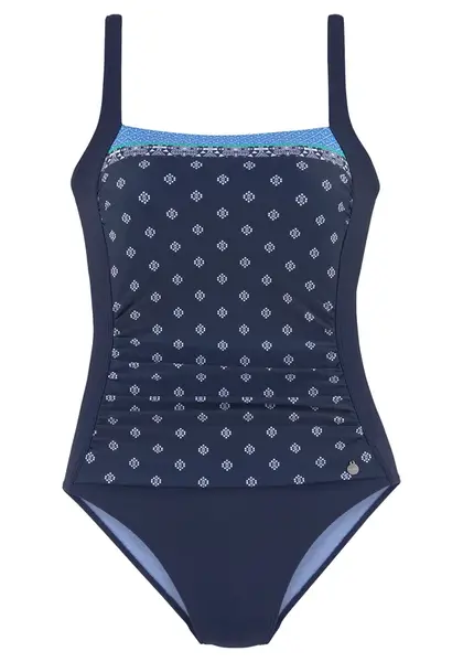 LASCANA Jednodielne plavky  modrá / námornícka modrá / nebesky modrá / trávovo zelená