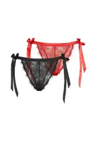 LSCN by LASCANA Nohavičky  červená / čierna