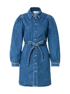VERO MODA Košeľové šaty  modrá denim