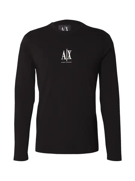 ARMANI EXCHANGE Tričko  čierna / biela