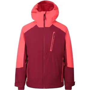 ALPINE PRO EDEFO Detská lyžiarska bunda, vínová, veľkosť 164-170