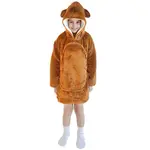 Cozy Noxxiez CH307 Kapybara - hřejivá televizní mikinová deka s kapucí pro děti 3 - 6 ro