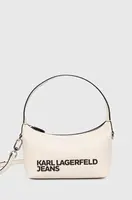 Kabelka Karl Lagerfeld Jeans béžová barva, 245J3009