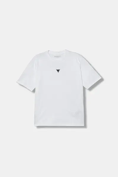 Dětské bavlněné tričko Guess bílá barva, s aplikací, L5BI16 KCNQ4