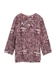 TOM TAILOR Blúzka  staroružová / tmavočervená / šedobiela