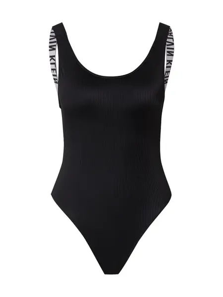 Calvin Klein Swimwear Jednodielne plavky  čierna / biela