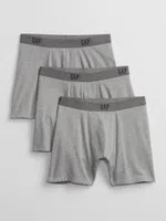 Šedé pánské boxerky GAP Logo boxer briefs, 3ks