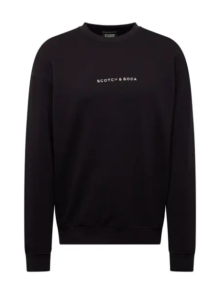 SCOTCH & SODA Mikina  čierna / biela