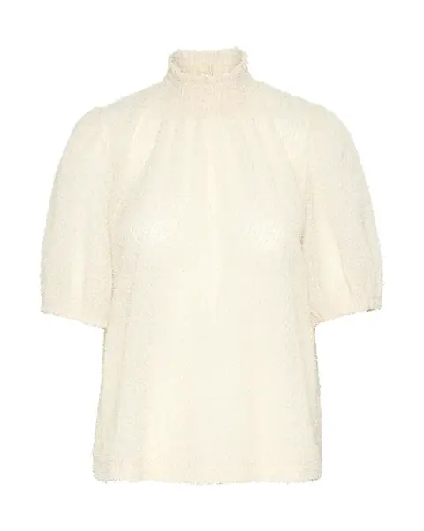 SAINT TROPEZ Blúzka 'SZ Helma'  biela ako vlna