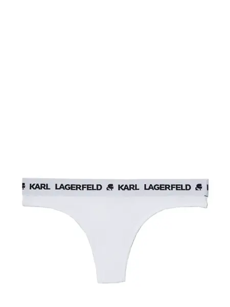 Karl Lagerfeld Tangá  čierna / biela