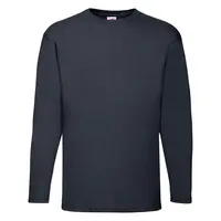 Navy Value Men's Long Sleeve T-shirt Fruit of the Loom