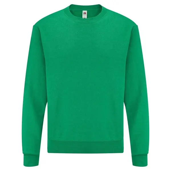 Green Men's Set-in Sweat Fruit of the Loom