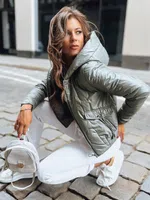 Dámská prošívaná bunda LILYWOOL Barva zelená DSTREET