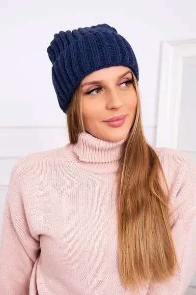 marka niezdefiniowana Čepice s rolováním Magda K293 navy blue
