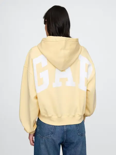GAP Mikina s kapucí Logo Cropped - Dámské