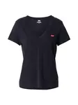 LEVI'S ® Tričko 'The Perfect V-Neck'  ohnivo červená / čierna / biela