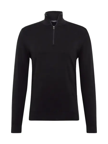 SELECTED Sveter 'Berg'  čierna