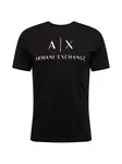 ARMANI EXCHANGE Tričko '8NZTCJ'  čierna / biela