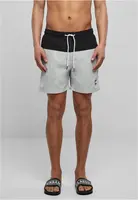 Pánské plavky Block světlé asfaltové/černé