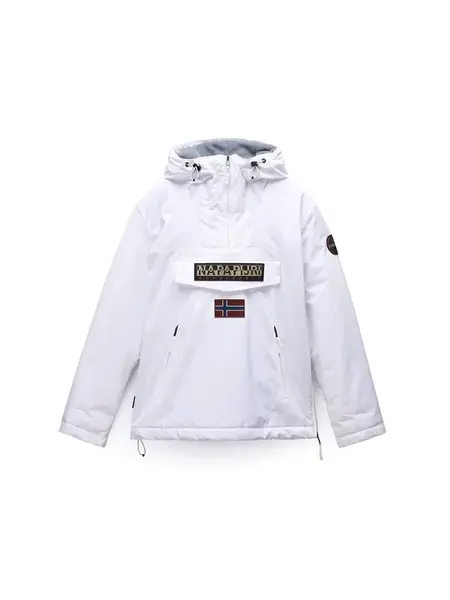 NAPAPIJRI Prechodná bunda 'Rainforest'  tmavobéžová / burgundská / čierna / biela