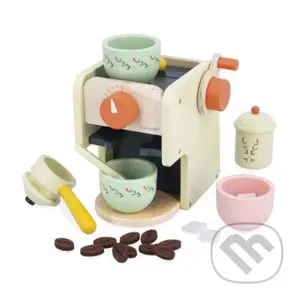 Shiny Grandma Drevený kávovar s príslušenstvom 16 ks