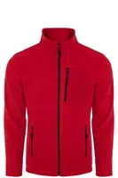 24601 Dewberry 5 Pocket Outdoor Full Zipper Fleece Jacket-RED