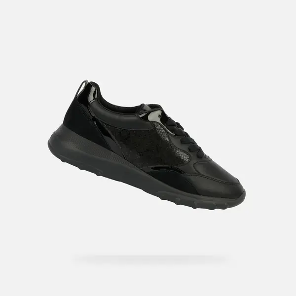 Black women's sneakers Geox Alleniee - Women's