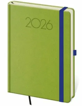 Diář 2026 týdenní A5 Praga - zelená
