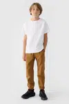 Chlapecké Kalhoty Jogger Casual Hladké 4F Khaki 4FJWMM00TTR