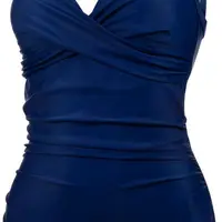 AQUA SPEED Woman's Swimming Suit Vivian Navy Blue