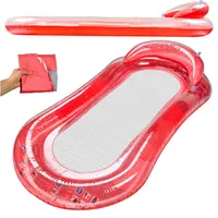 Bestway 43103 ležadlo do vody s opierkou a sieťkou červené 159×77 cm