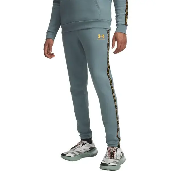 Under Armour ICON FLEECE JGR TAPING Pánske tepláky, svetlomodrá, veľkosť M