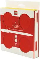 LEGO Zápisník s gelovým perem jako klipem a náhradní náplní - červený