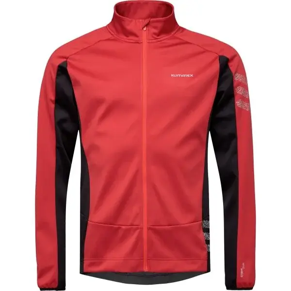 Klimatex MADRI Pánská větruodolná cyklistická bunda, červená, velikost