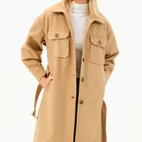 Z6777 DEWBERRY WOMEN'S COAT-CAMEL