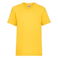 Yellow Cotton T-shirt Fruit of the Loom