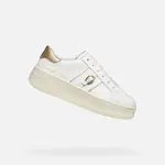 White women's sneakers Geox Spherica ECUB-2 - Women's